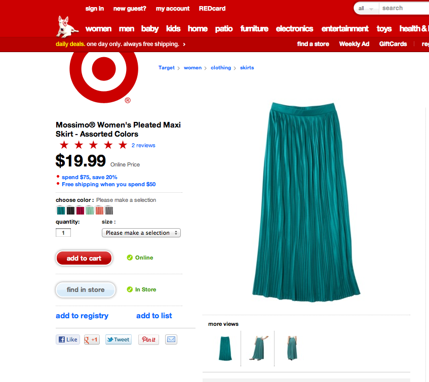 Cheap Chic: Maxi Skirts