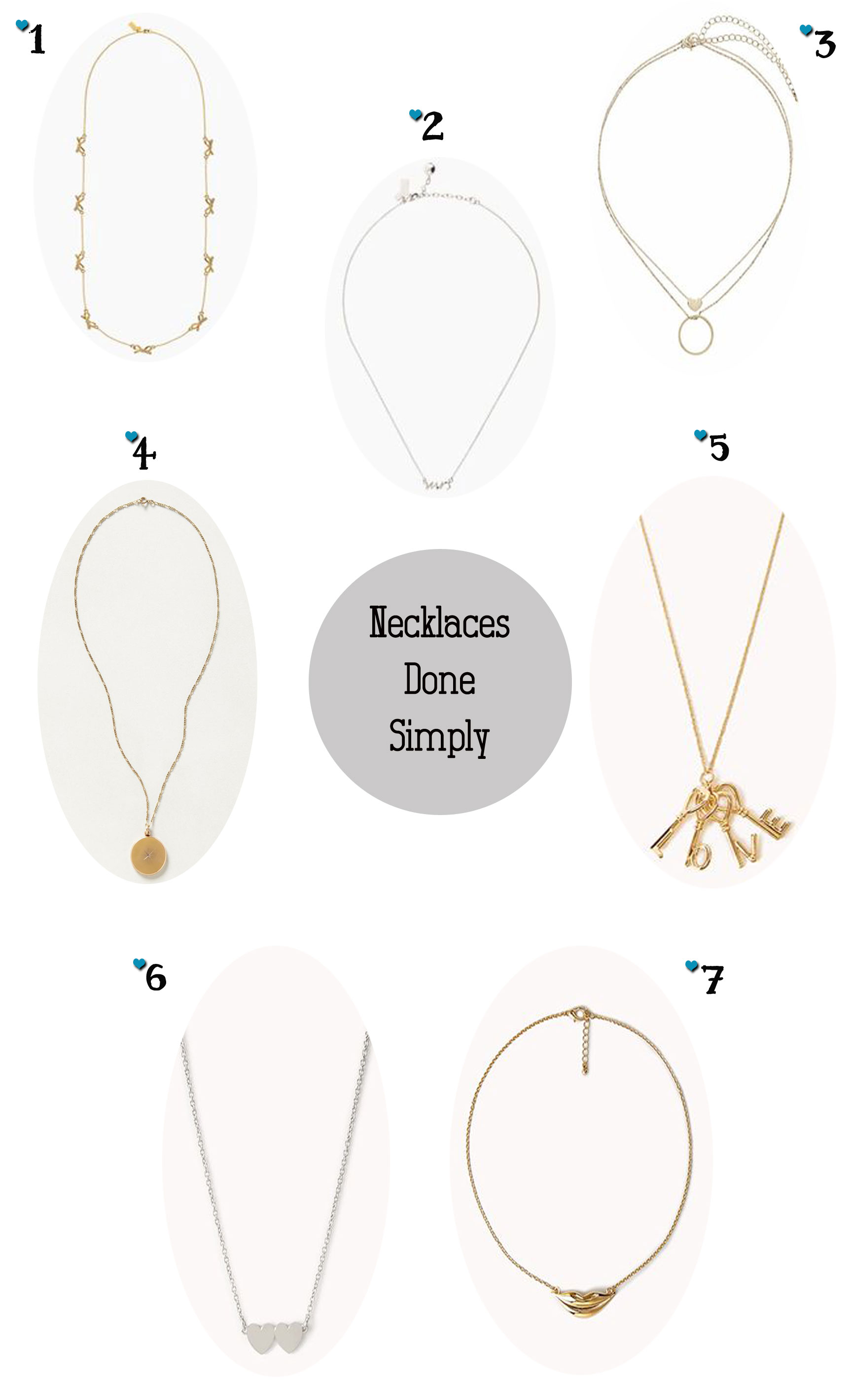 Necklaces with a Simple Statement - ShuGar Love